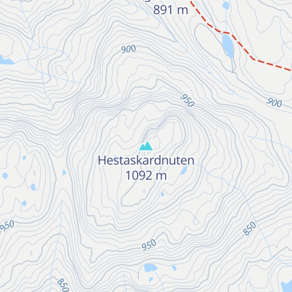 Map of Hestaskardnuten