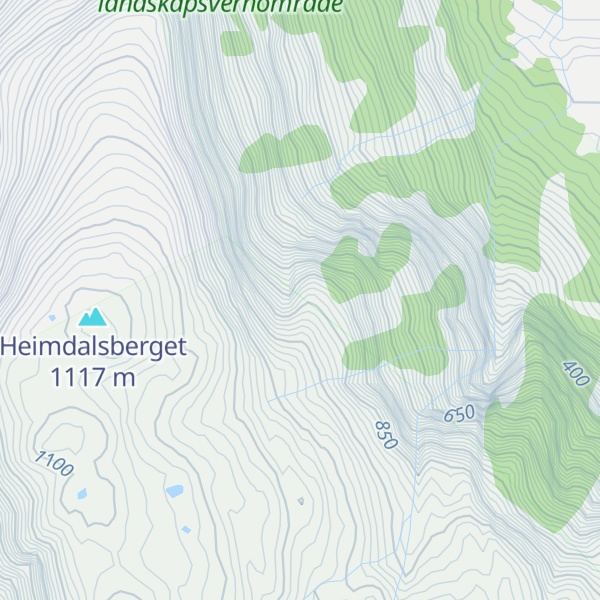 Map of Nonskardshaugen