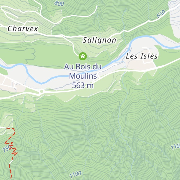 Map of La Vielle Verrerie