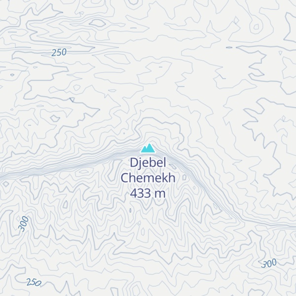 Map of Djebel Chemekh