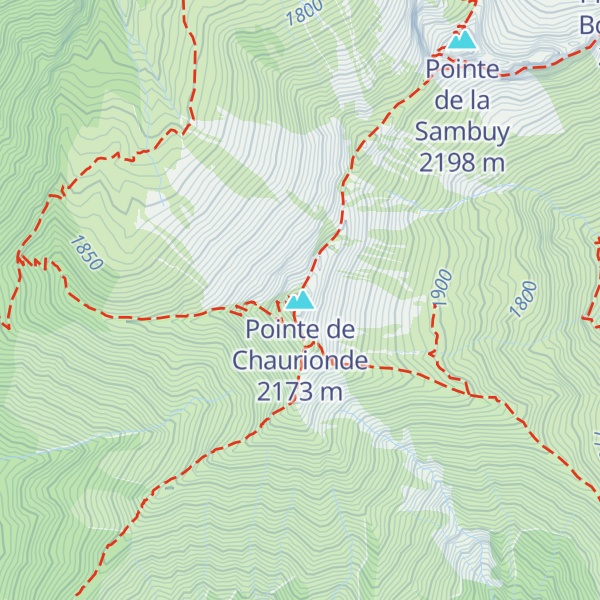 Map of Pointe de Chaurionde