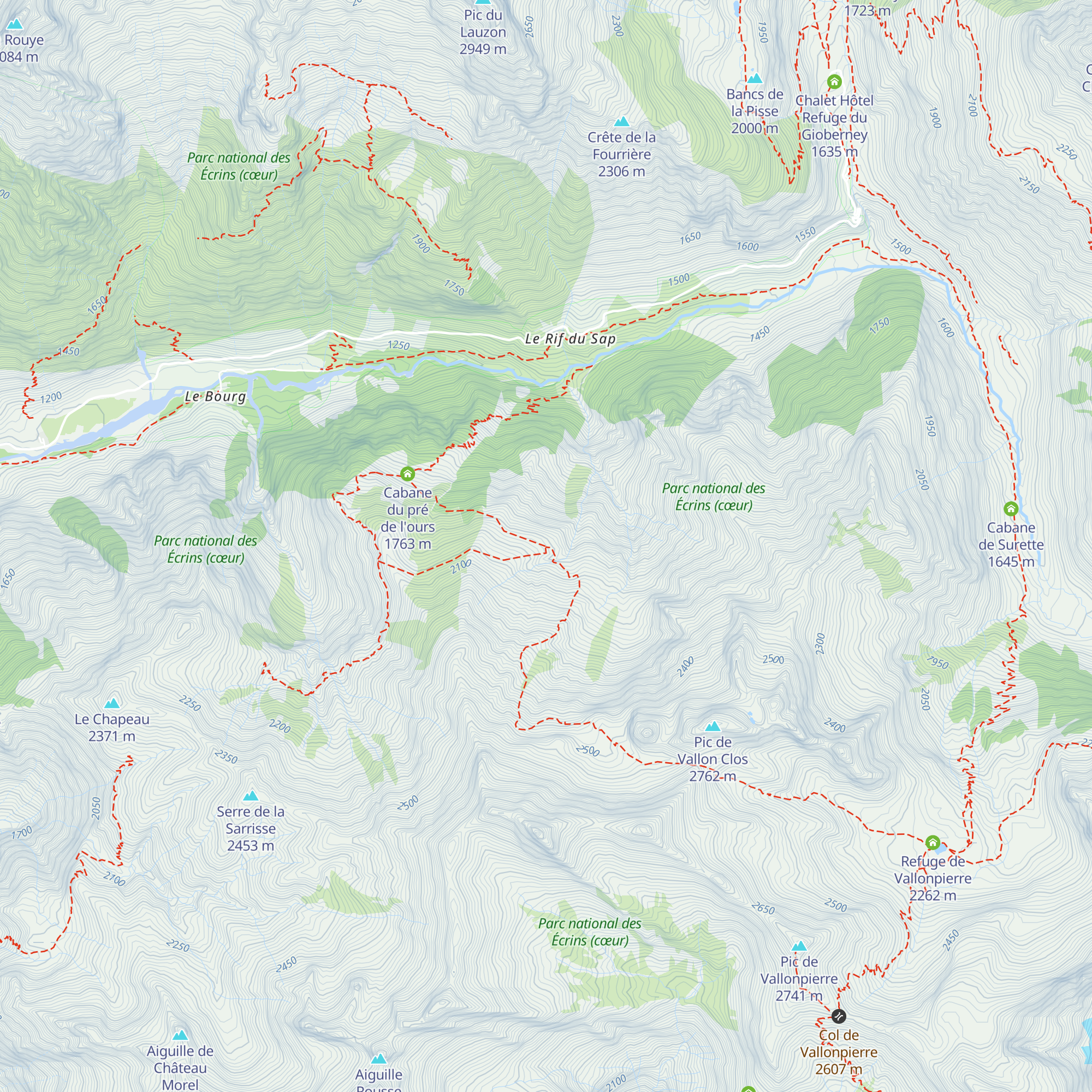 Cabane pastorale de la Lavine (Valgaudemar) map