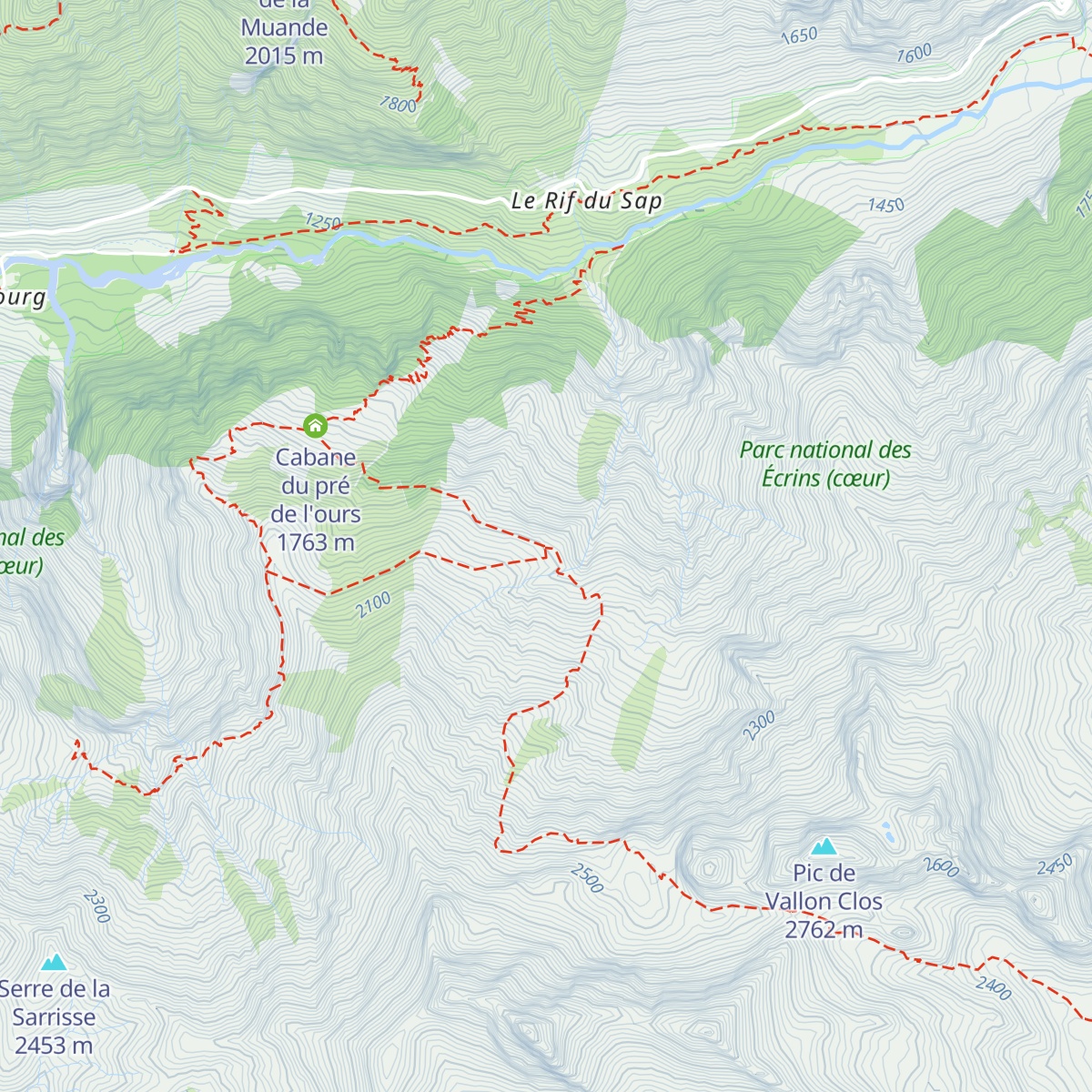 Cabane pastorale de la Lavine (Valgaudemar) map