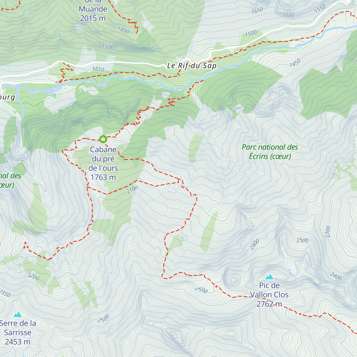 Cabane pastorale de la Lavine (Valgaudemar) map