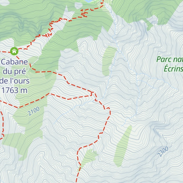 Map of Cabane pastorale de la Lavine (Valgaudemar)