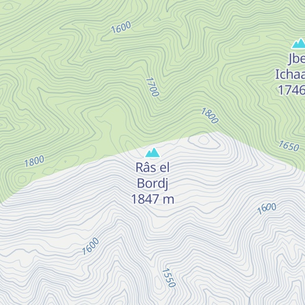 Map of Râs el Bordj