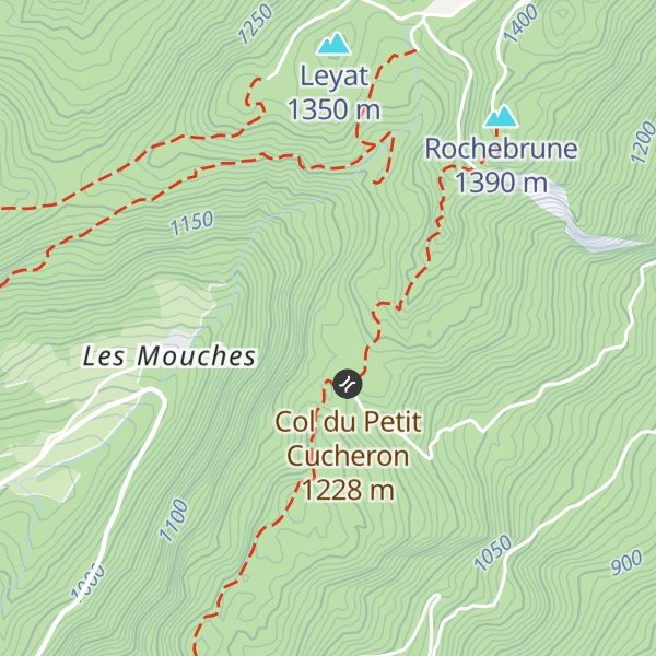 Map of Refuge du Col du Petit Cucheron