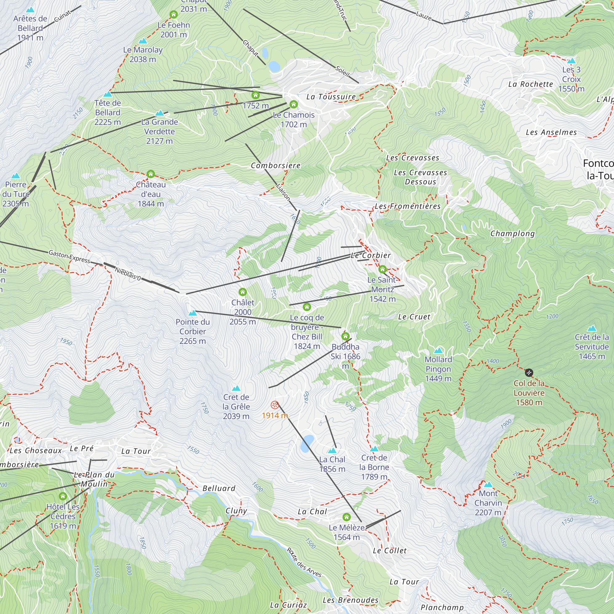 Le coq de bruyère - Chez Bill map