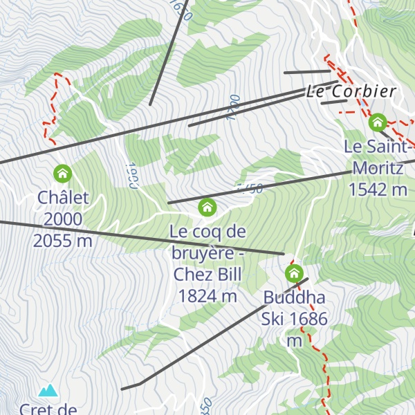 Map of Le coq de bruyère - Chez Bill