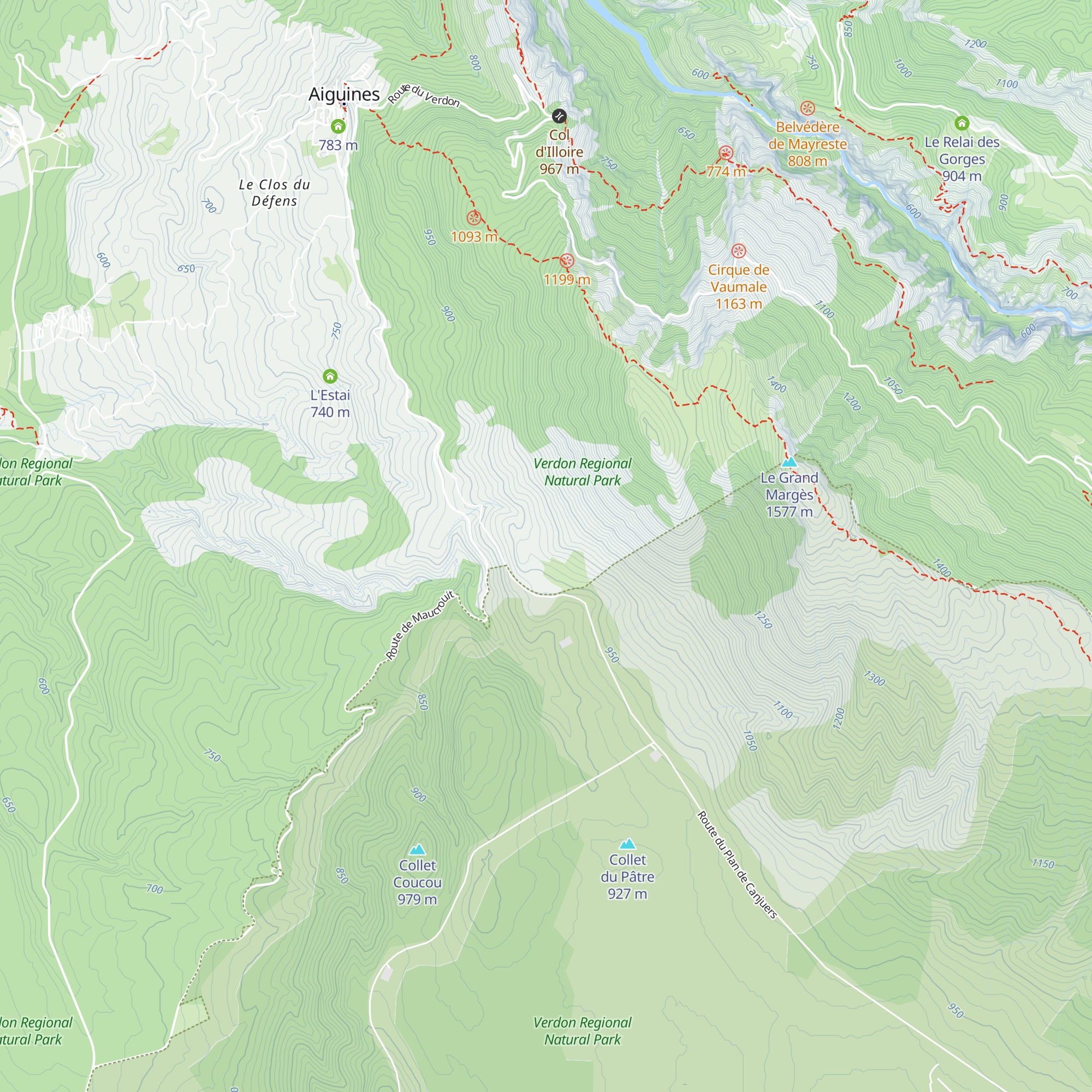 L'Hyère map