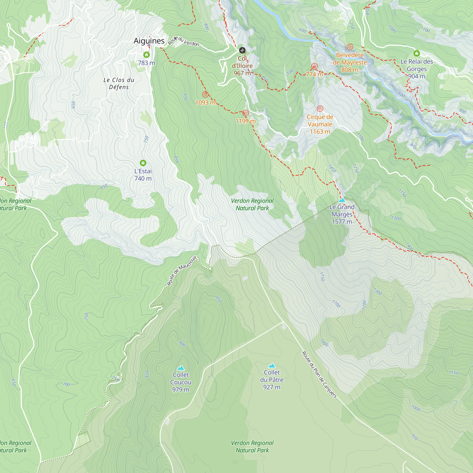 L'Hyère map