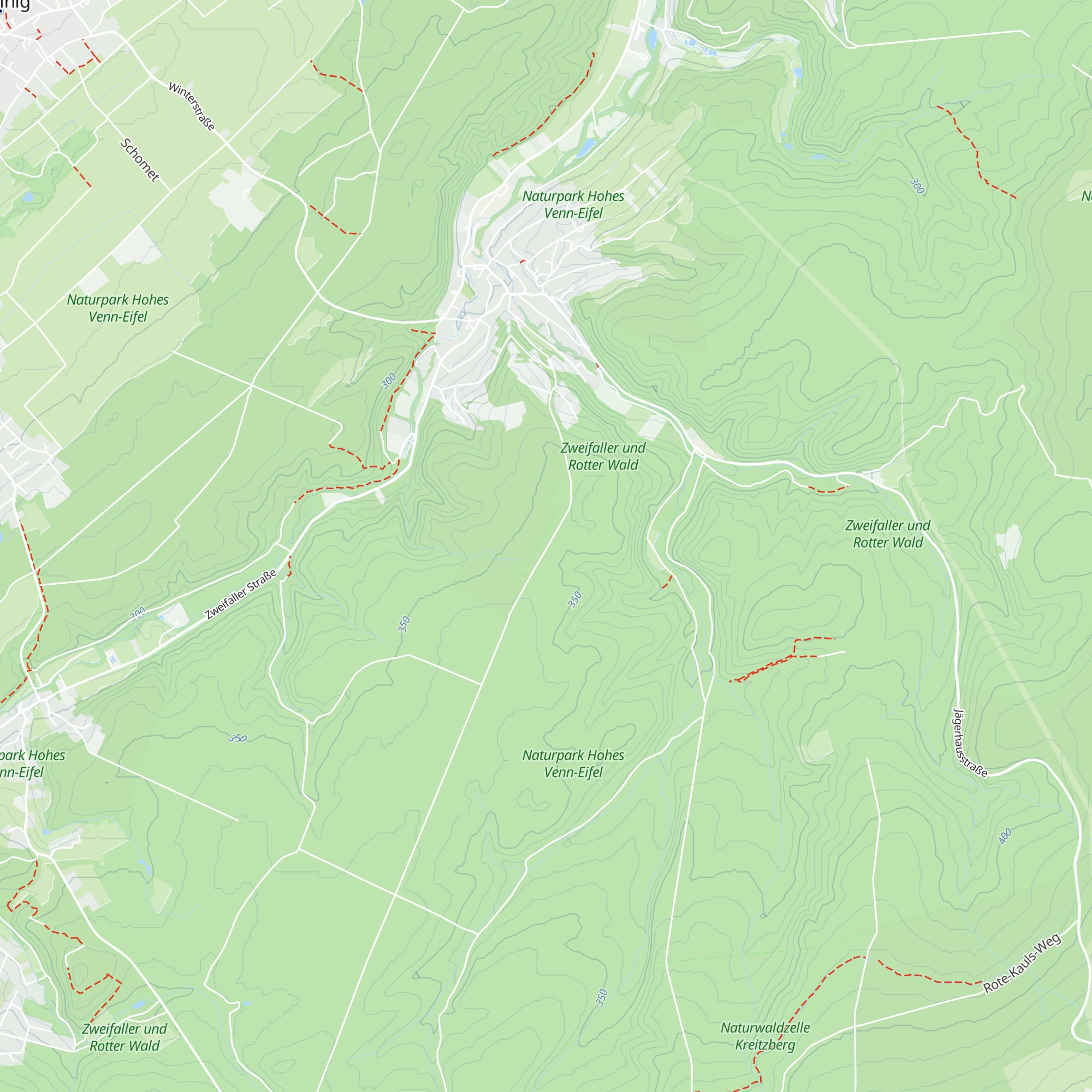 Zweifaller Hütte map