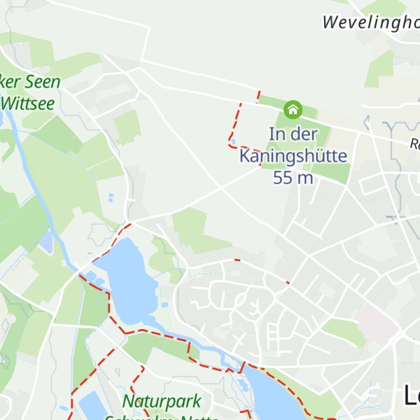 Map of Kaningshütte