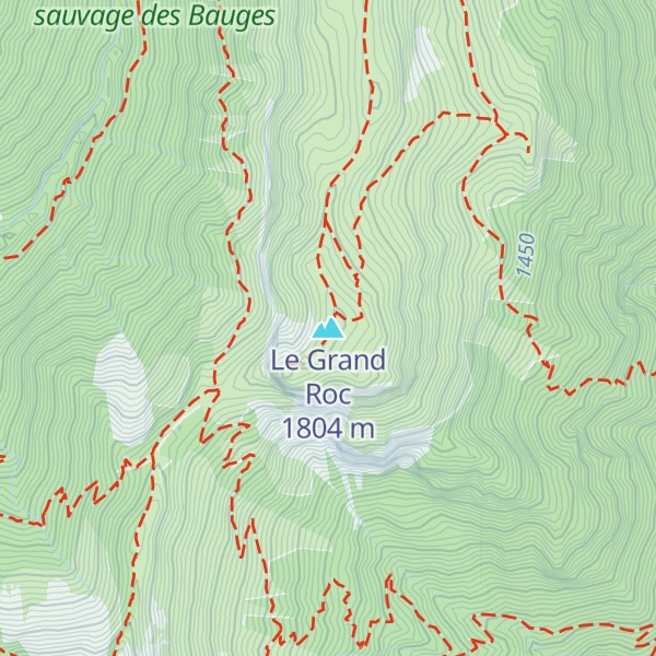Map of Le Grand Roc