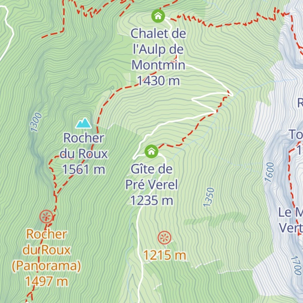 Map of Gîte de Pré Verel