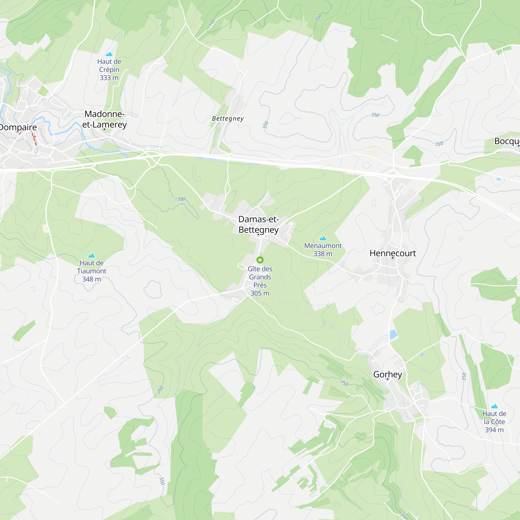 Gîte des Grands Prés map