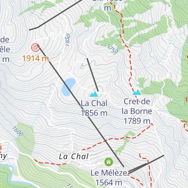 Map of La Chal