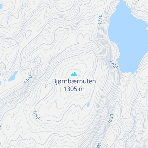 Map of Bjørnbærnuten