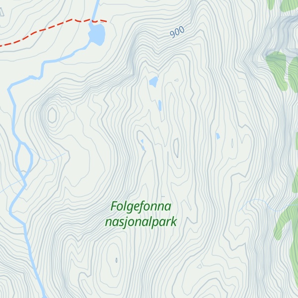 Map of Langfjellet