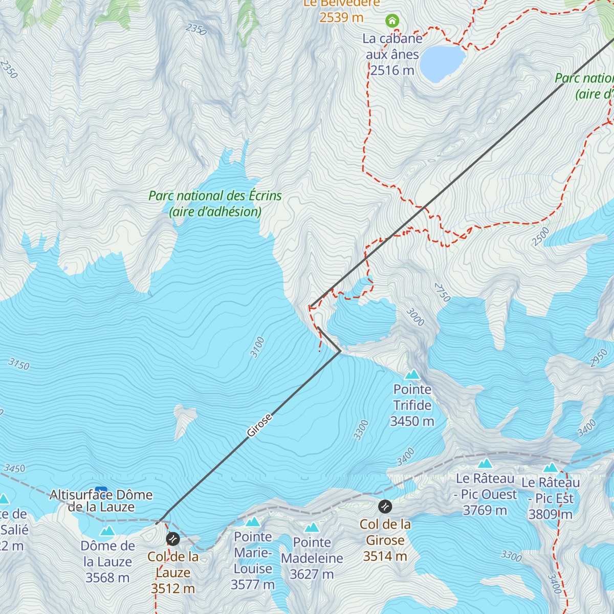 La Cabine map