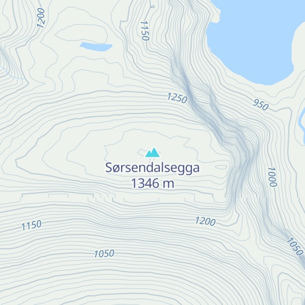 Map of Sørsendalsegga