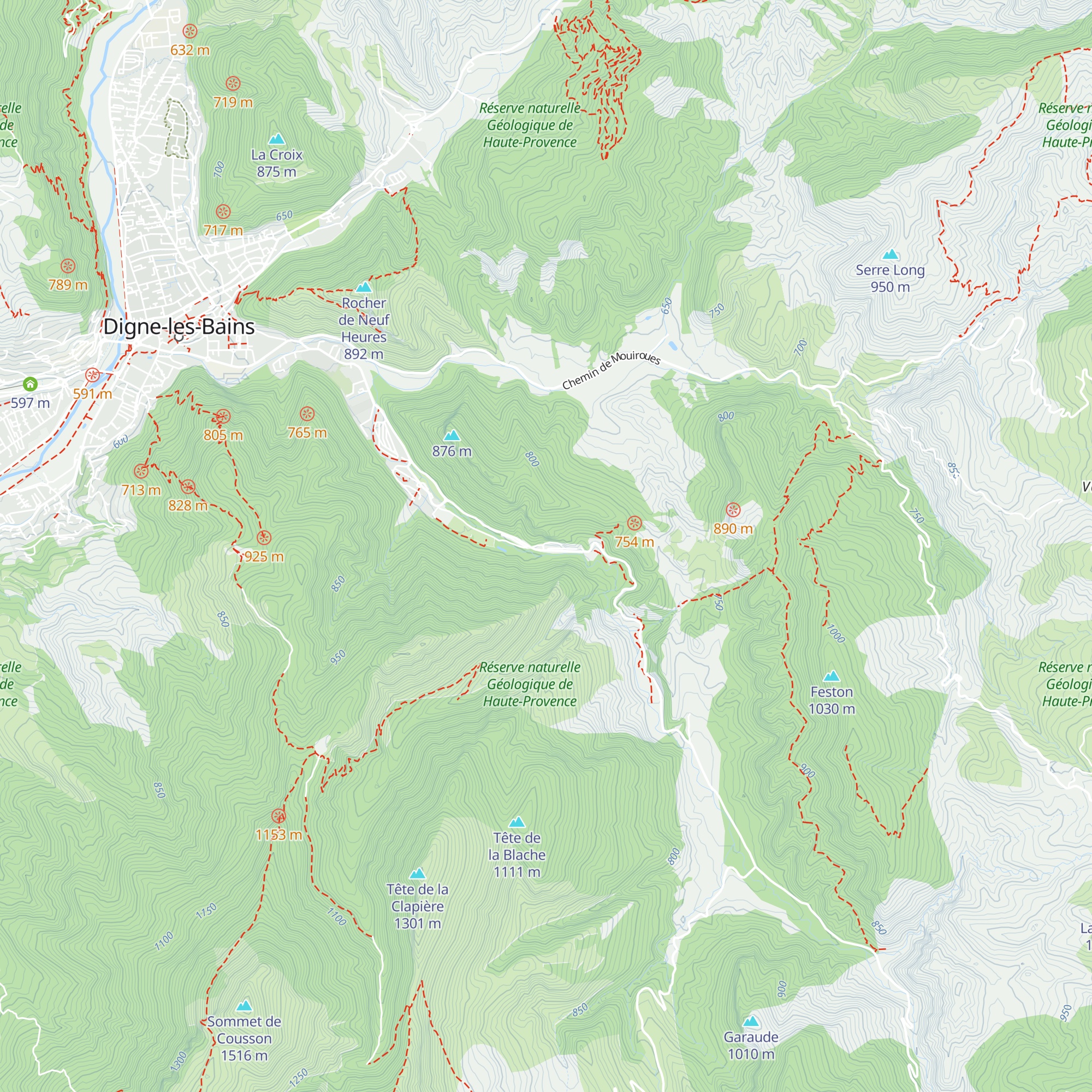 Spa Thermal de Haute Provence map