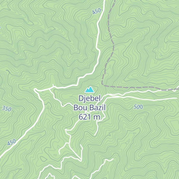 Map of Djebel Bou Bazil