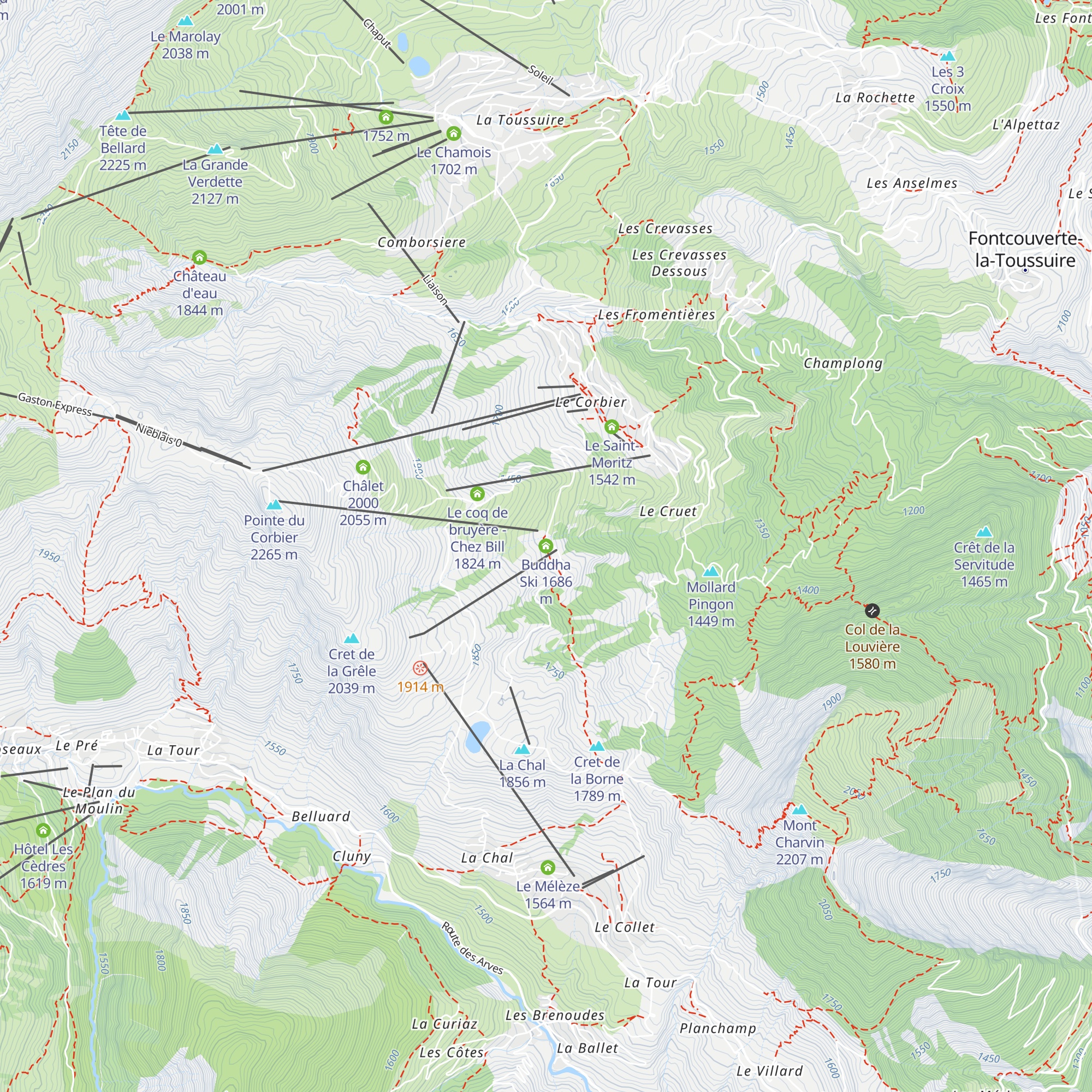 Buddha Ski map