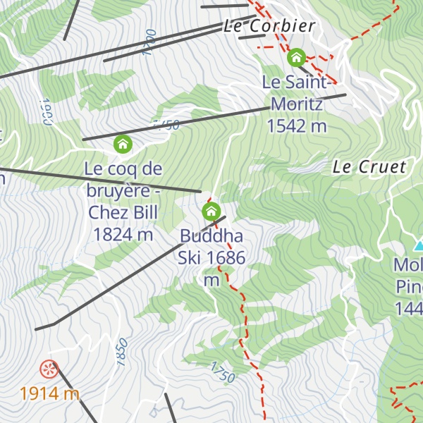 Map of Buddha Ski