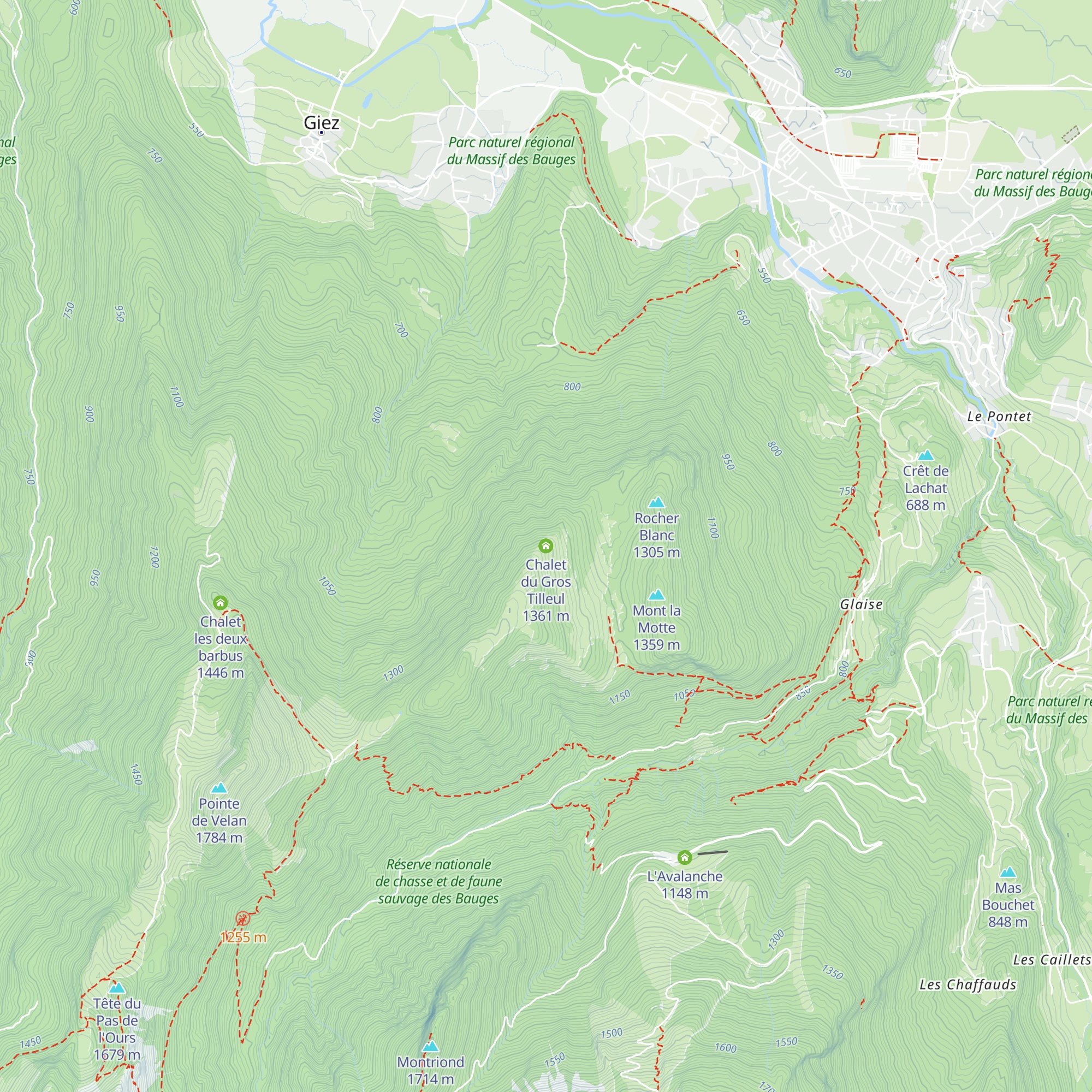 Chalet du Gros Tilleul map