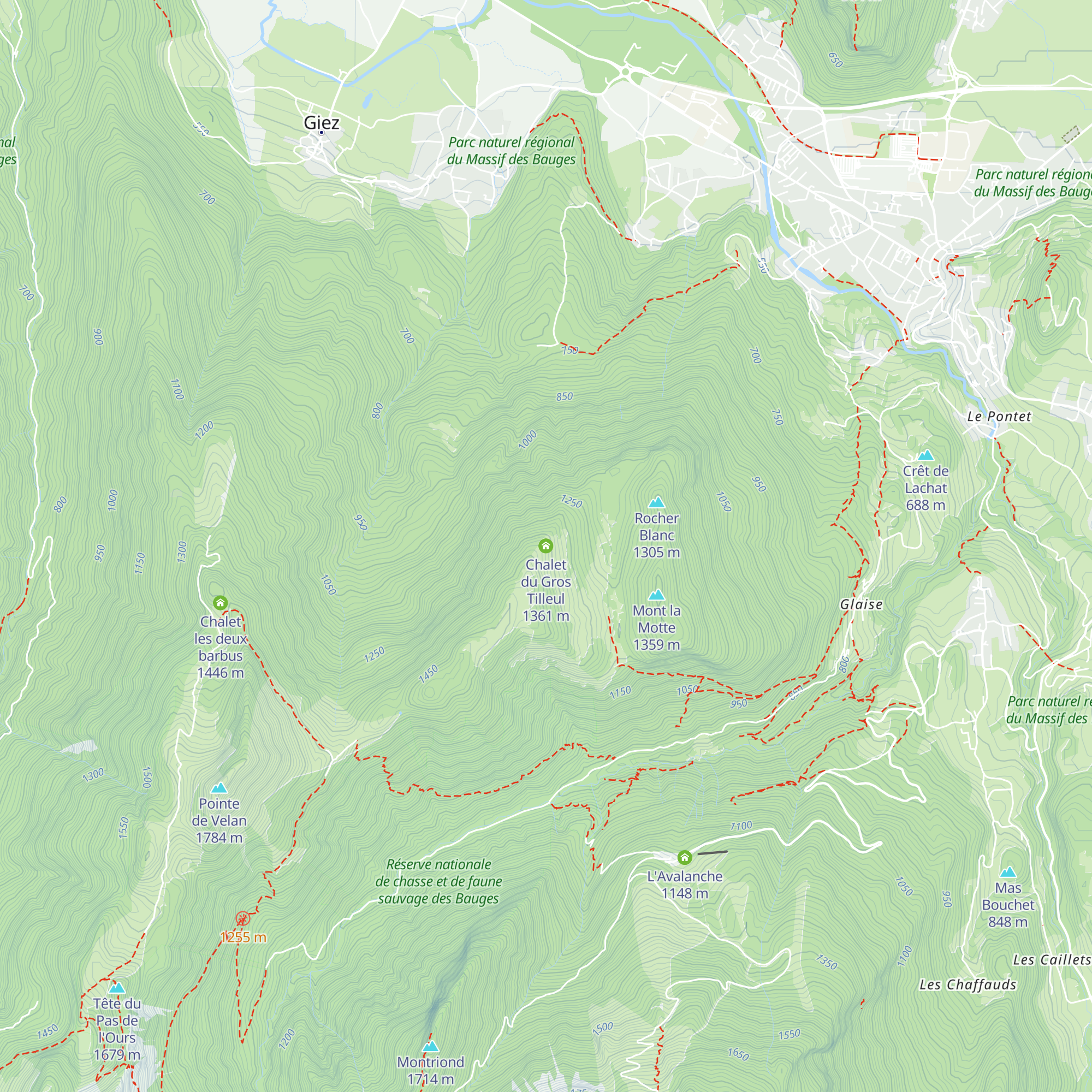Chalet du Gros Tilleul map