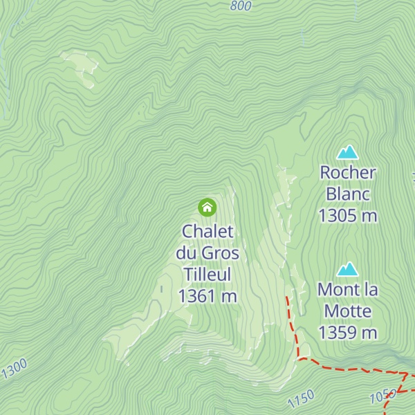 Map of Chalet du Gros Tilleul