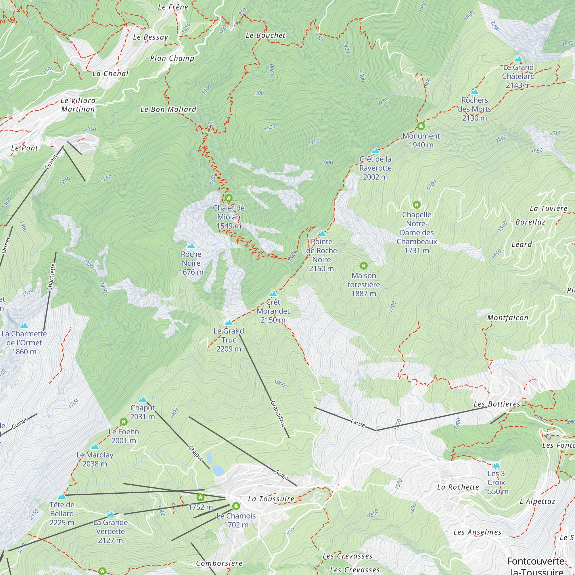 Chalet de berger map