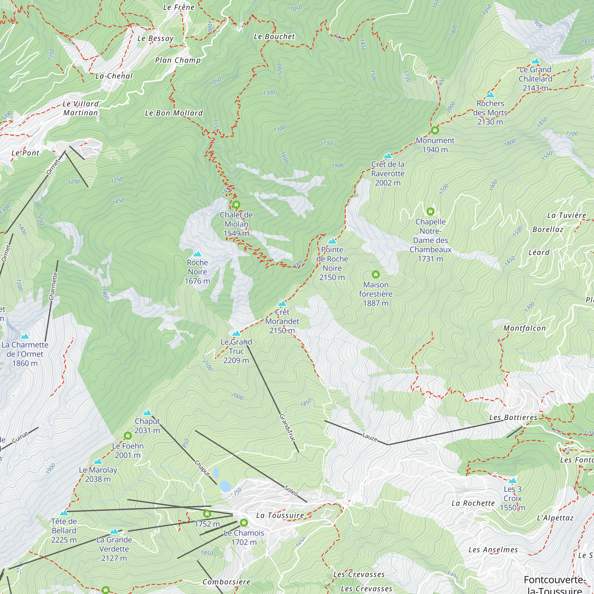 Chalet de berger map