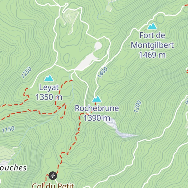 Map of Batterie de Rochebrune