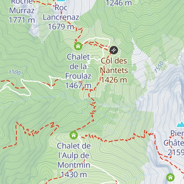 Map of Chalet des Crottes