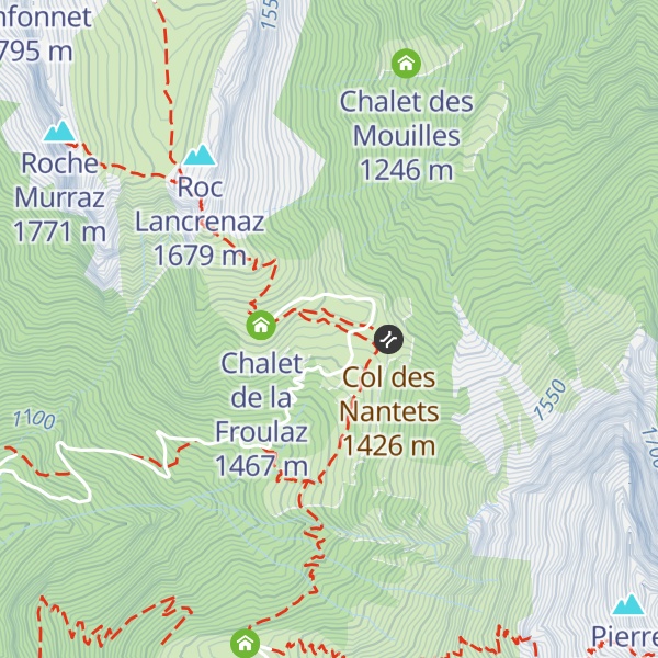 Map of Chalet des Nantets