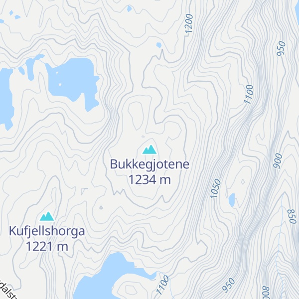 Map of Bukkegjotene