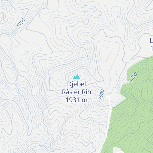 Map of Djebel Râs er Rih