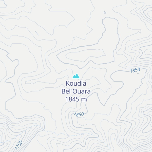 Map of Koudia Bel Ouara