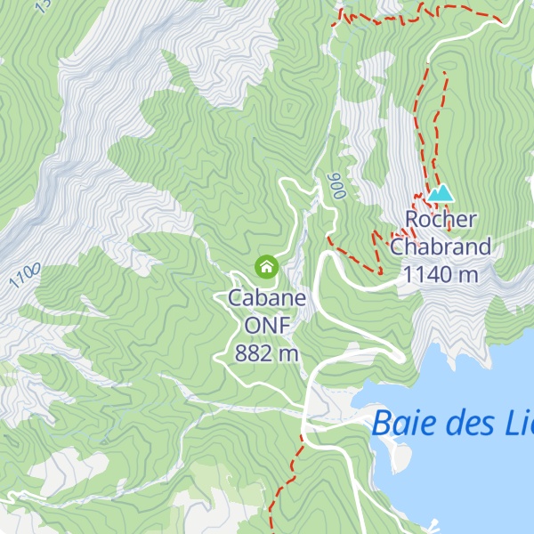 Map of Cabane ONF