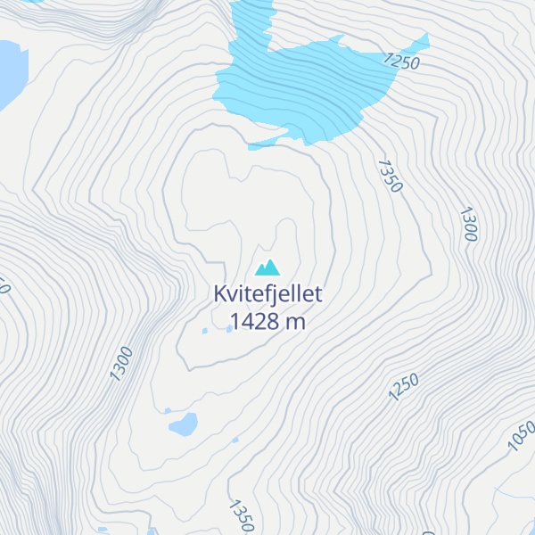Map of Kvitefjellet