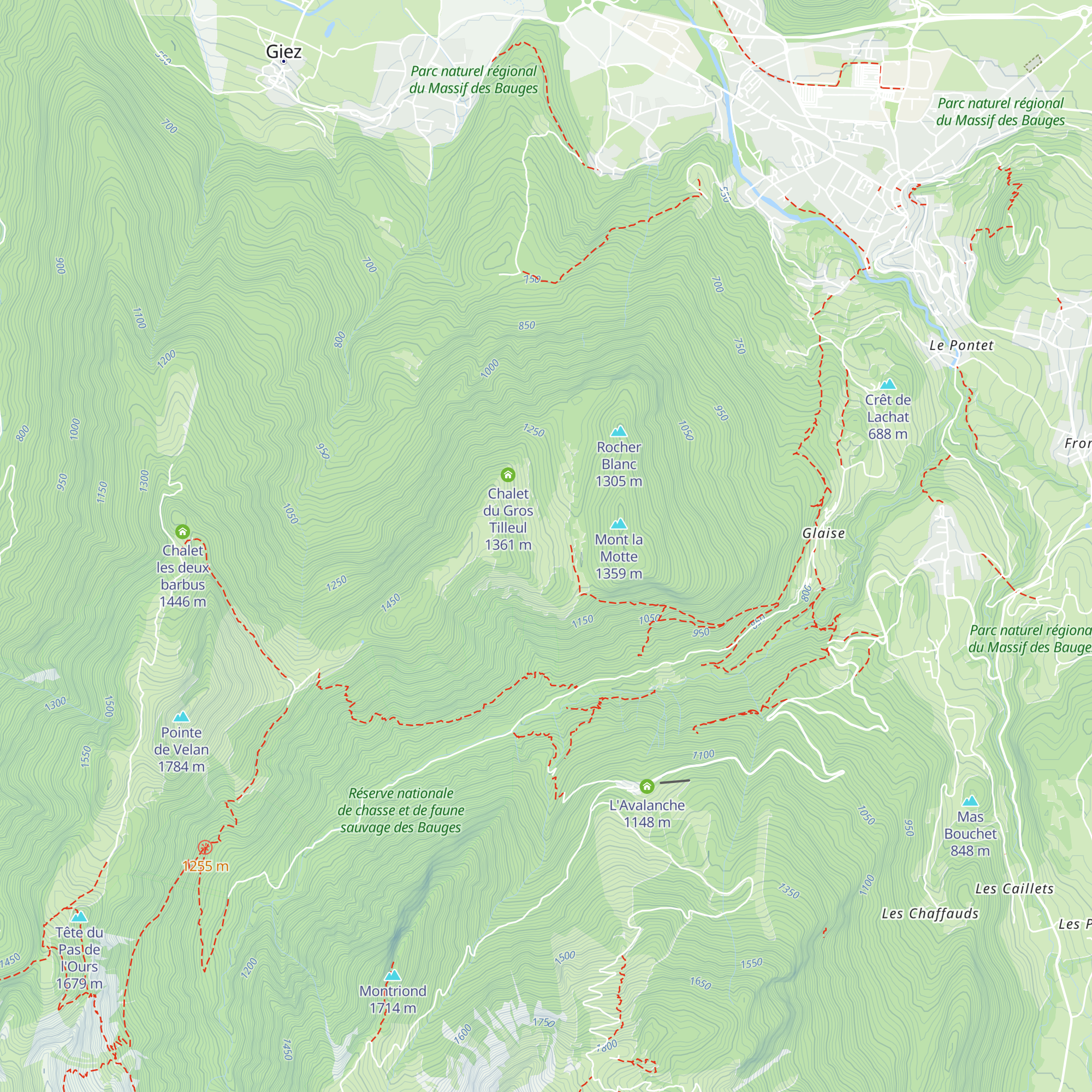 Chalet du Charbon map