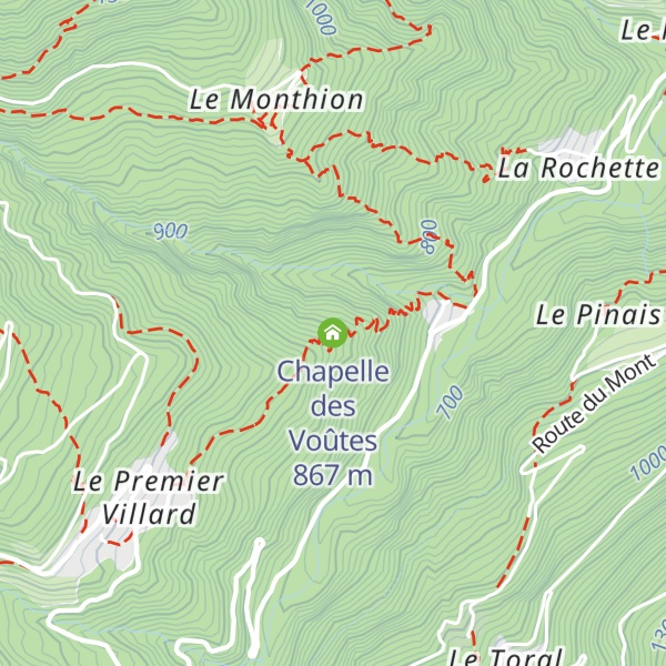 Map of Chapelle des Voûtes