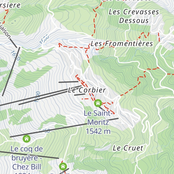 Map of Descente Gourmande