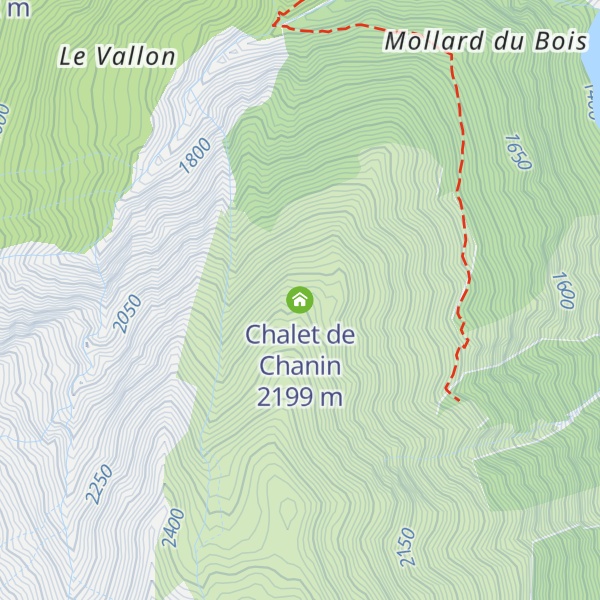 Map of Chalet de Chanin