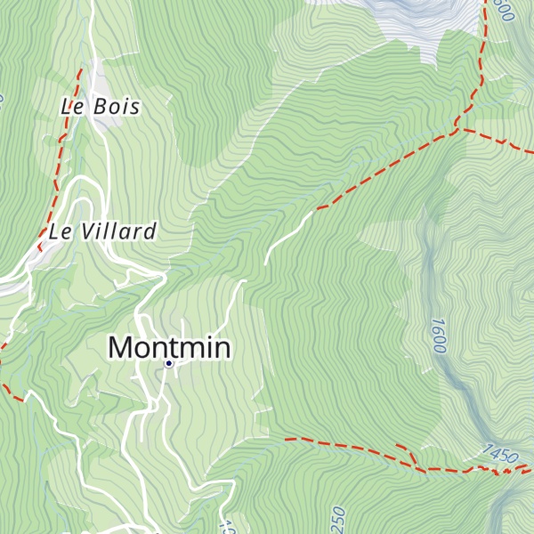 Map of Les Lieusaz