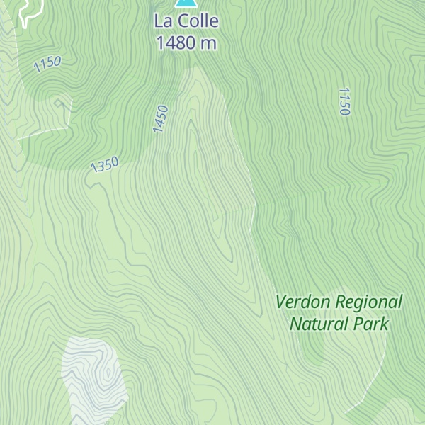 Map of Font d'Isnard