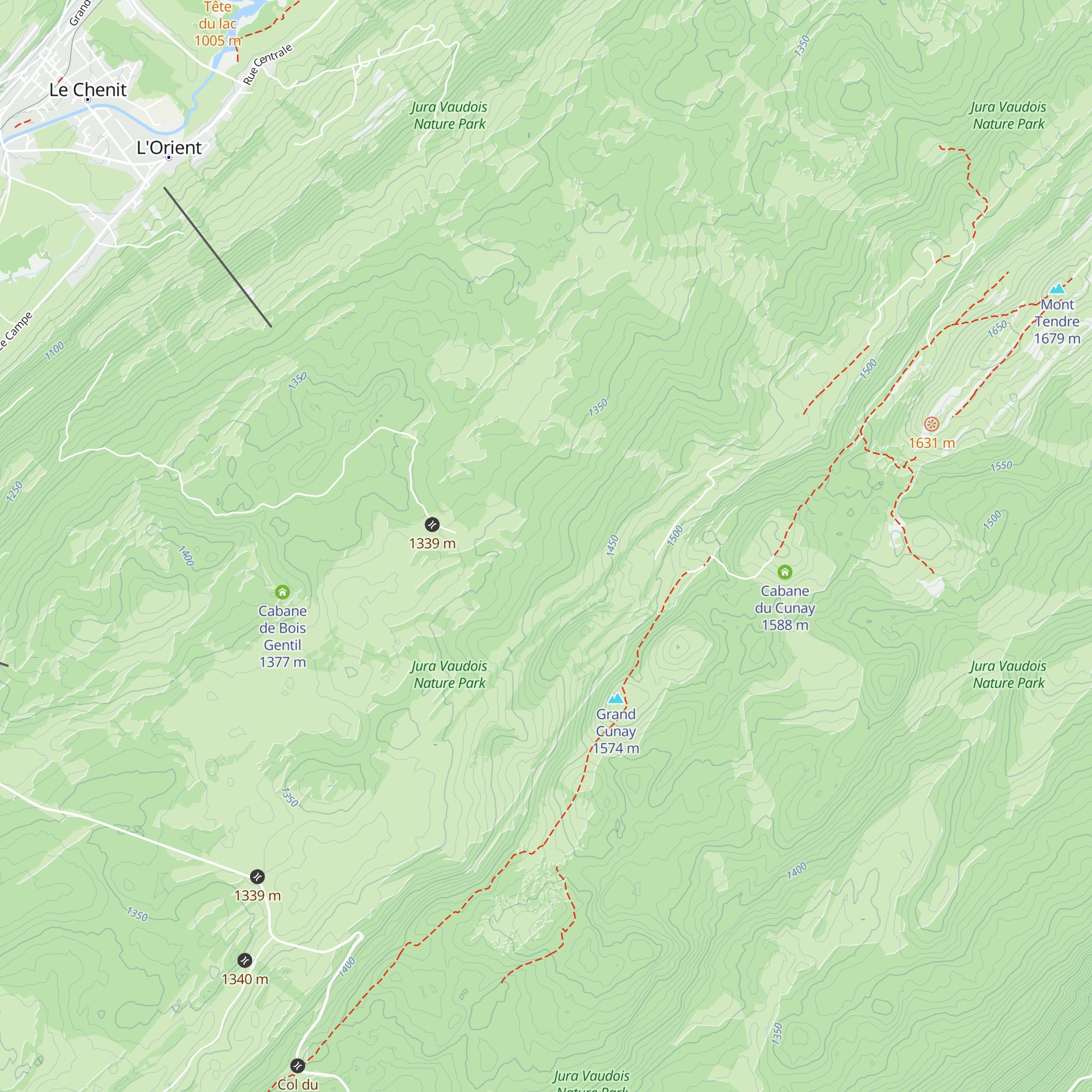 Refuge du Bois Carré map