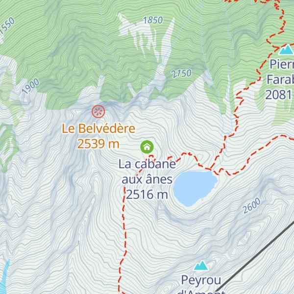 Map of La cabane aux ânes